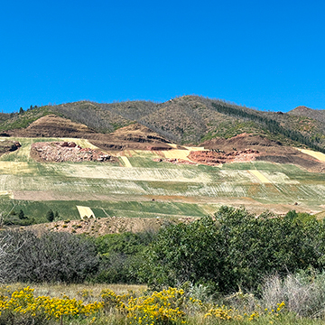 Erosion control materials, soil amendments & organic fertilizers for quarry reclamation. 